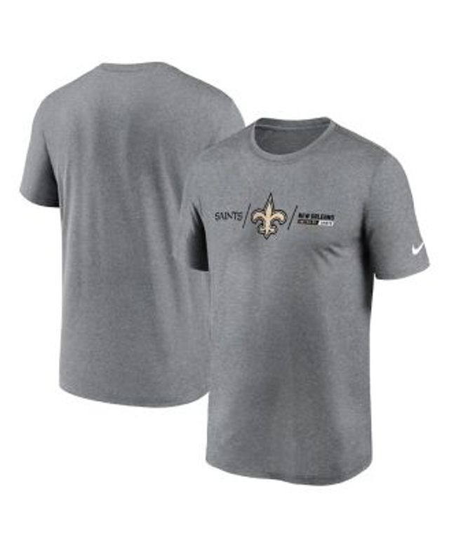 New Orleans Saints Nike Dri-Fit Cotton Long Sleeve Raglan T-Shirt