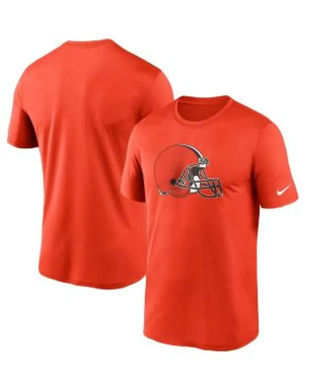 Nike Men's Orange Cleveland Browns Primary Logo T-Shirt - Orange