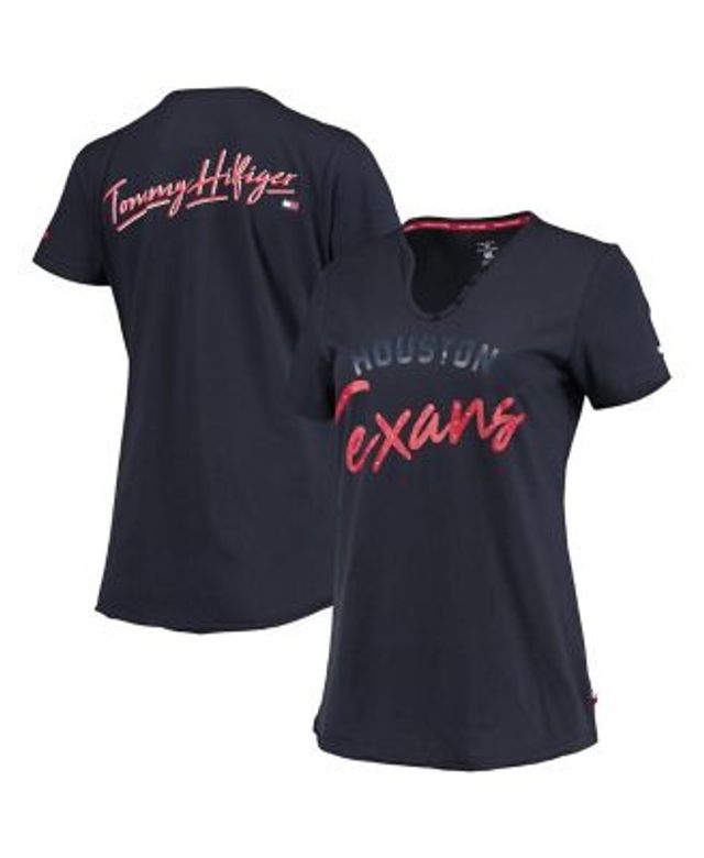Men's Majestic Navy Houston Texans Showtime Logo Cool Base T-Shirt