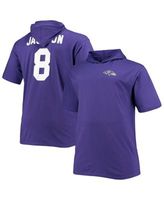 Lamar Jackson Baltimore Ravens Women's Plus Size Name & Number Pullover  Hoodie - White/Purple