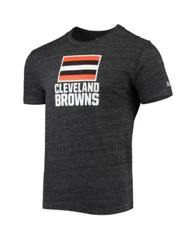 Men's Cleveland Browns Nike Heather Charcoal Brownie The Elf Rewind  Playback Logo Tri-Blend T-Shirt