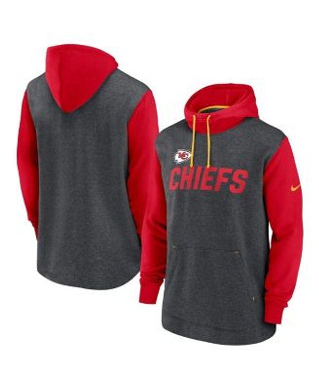 Fanatics Men's Charcoal Kansas City Chiefs Breakneck Blitz Pullover Hoodie