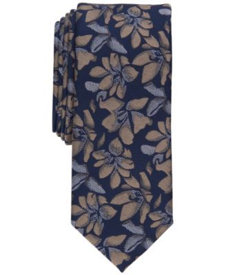 Men's Cambria Skinny Floral Tie, Created for Macy's 