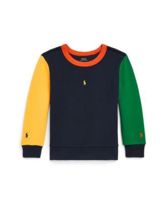 Toddler Boys Color-Blocked Double-Knit Sweatshirt