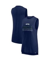 Women's Seattle Seahawks College Navy Plus Size Team Racerback Tank Top