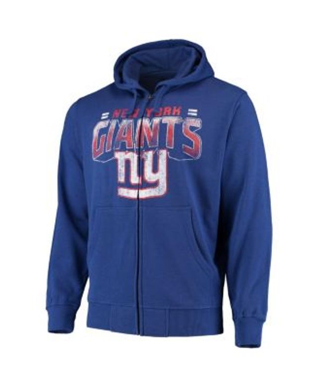 New York Giants Youth Colorblock Full-Zip Hoodie - Royal