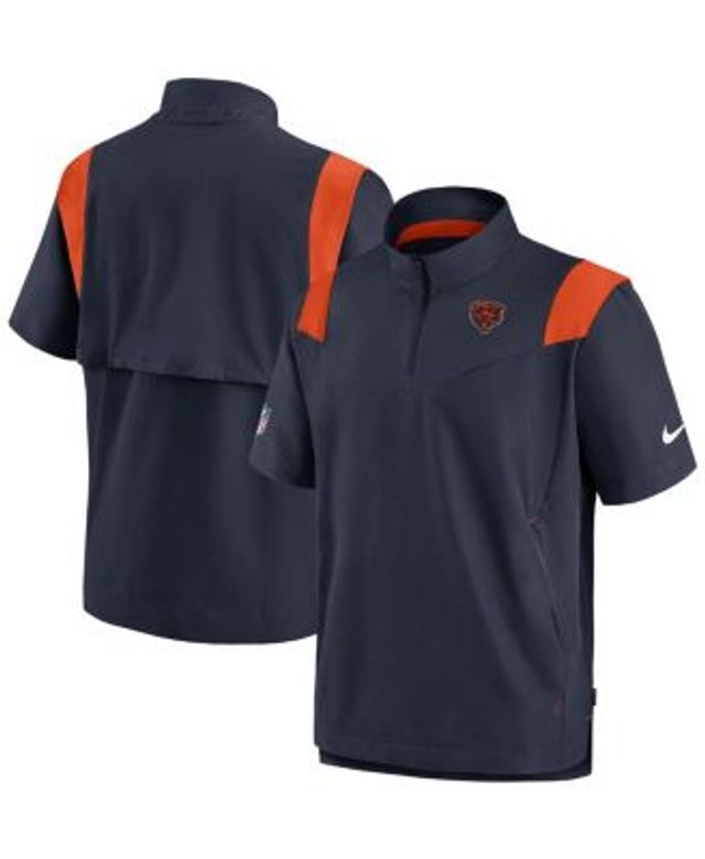 Men's Nike Gray Chicago Bears Sideline Repel Short Sleeve Pullover