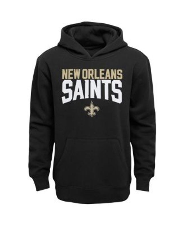 New Orleans Saints Toddler Fan Flare Pullover Hoodie and Sweatpants Set -  Black/Gray