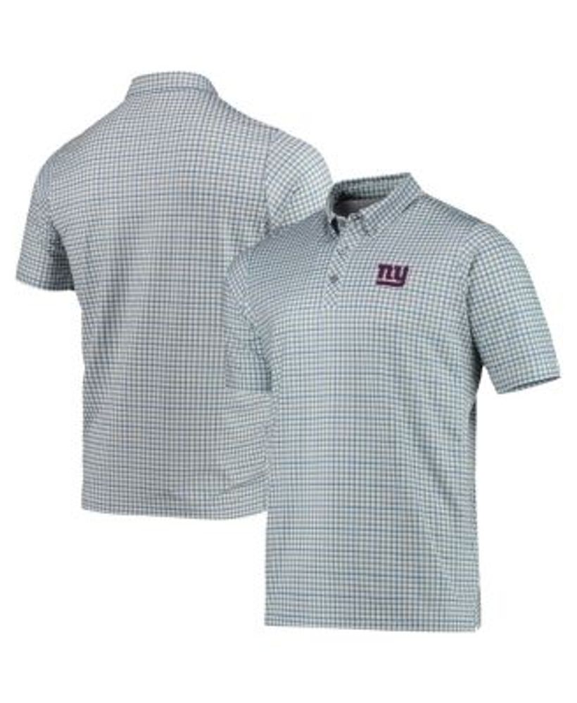 Antigua Men's Gray, Royal New York Giants Deliver Button-Down Polo