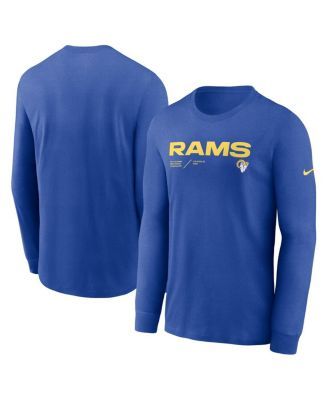 Men's Los Angeles Rams MSX by Michael Strahan Royal Performance Camo Long  Sleeve T-Shirt