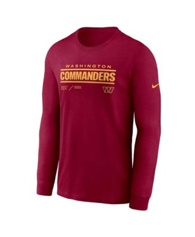 Nike Men's Burgundy Washington Commanders Infograph Lock Up Performance Long  Sleeve T-shirt