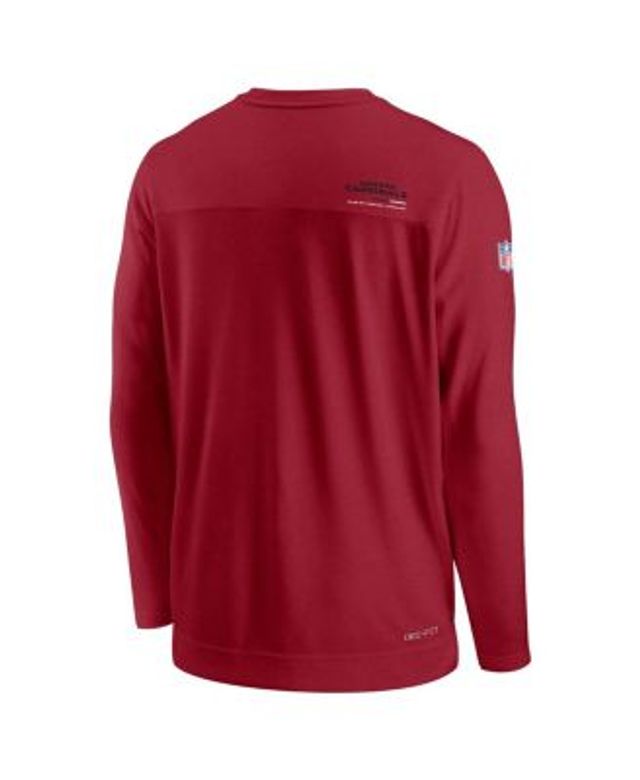 Nike Gray Arizona Cardinals Sideline Infograph Lock Up Performance Long Sleeve T-Shirt