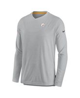 Nike Men's Gray Cleveland Browns Sideline Lockup Performance Long Sleeve T- shirt - Macy's