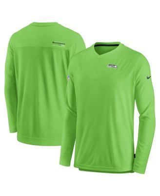 Seattle Seahawks Nike Dri-Fit Cotton Long Sleeve Raglan T-Shirt - Mens