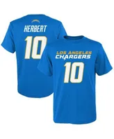 Outerstuff Youth Justin Herbert Powder Blue Los Angeles Chargers Mainliner Player Name & Number Long Sleeve T-Shirt Size: Large