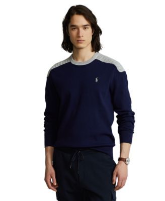 Men's Cotton-Blend Crewneck Sweater