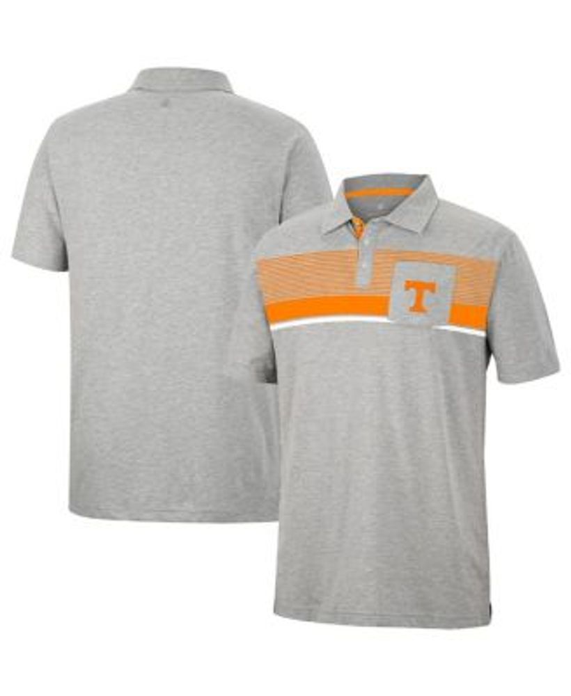 Men's Heathered Gray Tennessee Volunteers Golfer Pocket Polo Shirt