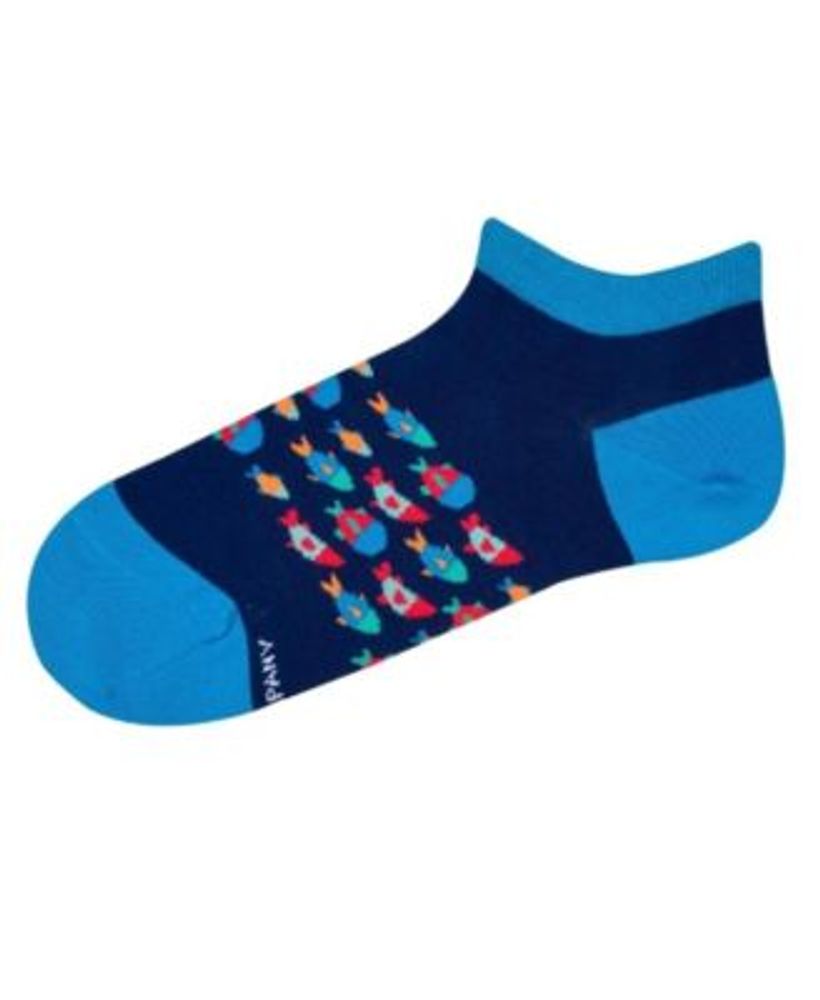 Women's Fish Ankle W-Cotton Novelty Socks with Seamless Toe, Pack of 1