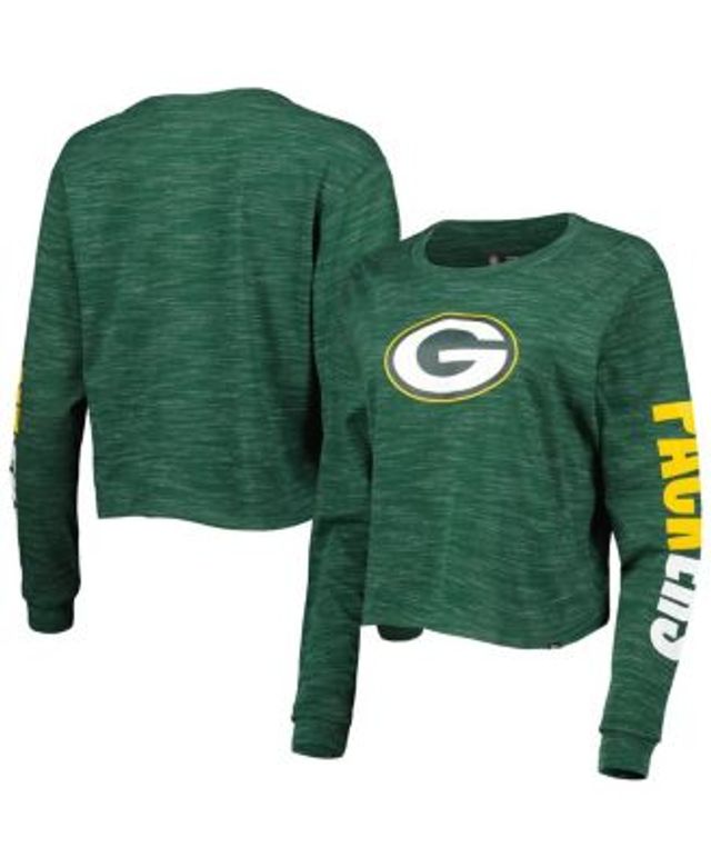 Touch Women's Black Green Bay Packers Plus Free Agent Long Sleeve