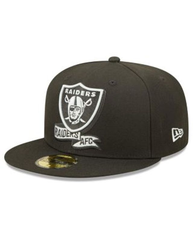 Las Vegas Raiders 2022 NFL SIDELINE Cream-Black Fitted Hat