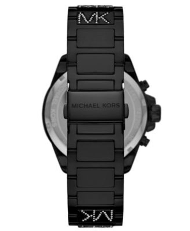 Michael Kors Women's Wren Chronograph Black Stainless Steel Bracelet Watch   | Montebello Town Center