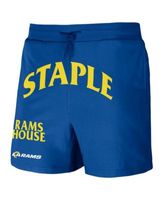 Men's NFL x Staple Blue Los Angeles Chargers Throwback Vintage Wash Fleece Shorts