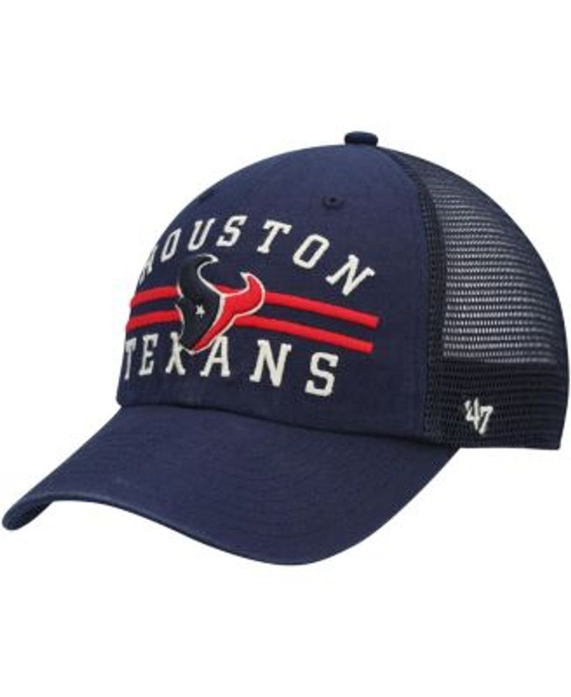 47 Brand Texans Highpoint Trucker Clean Up Snapback Hat - Men's