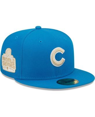 New Era Men's Light Blue, Navy Chicago Cubs Green Undervisor 59FIFTY Fitted  Hat