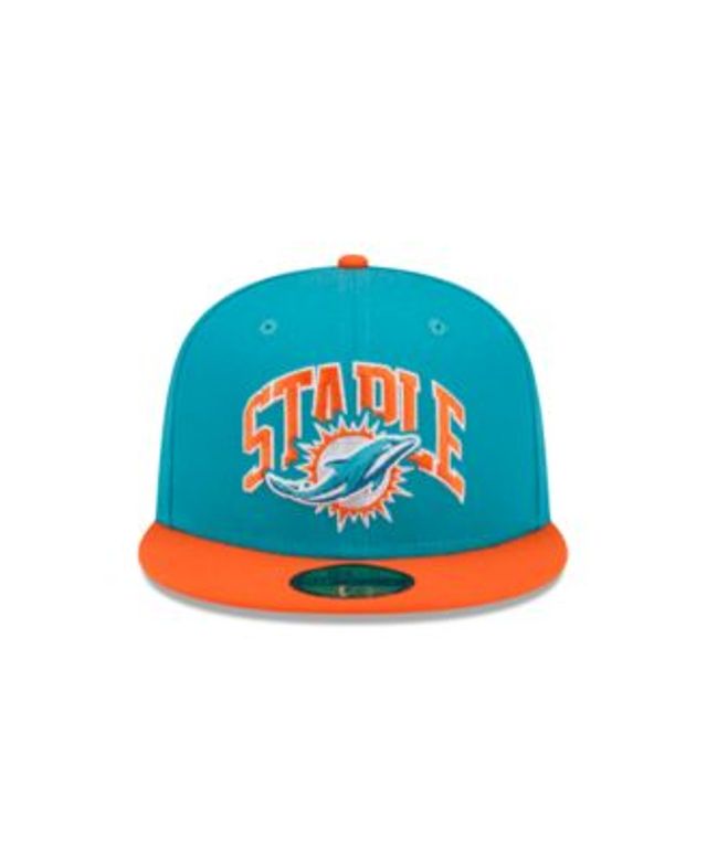 New Era Men's Aqua Miami Dolphins Arch 59FIFTY Fitted Hat