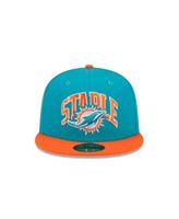 New Era Men's Aqua Miami Dolphins Logo Bucket Hat - Macy's