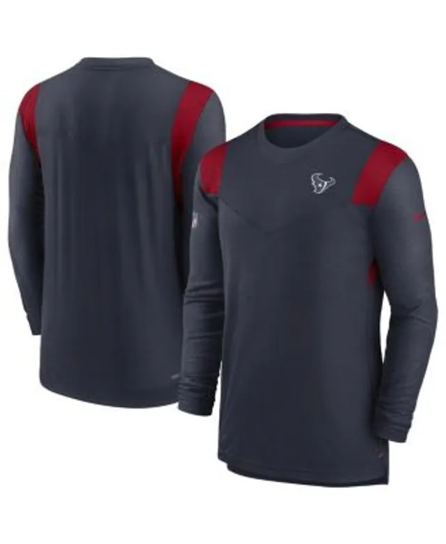 Men's Nike Navy Houston Texans Sideline Performance Long Sleeve T-Shirt Size: Medium