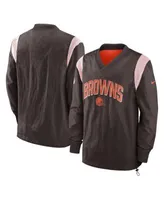 Nike Men's Brown Cleveland Browns Sideline Athletic Stack V-Neck