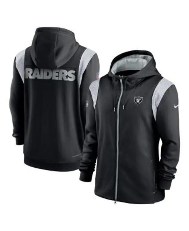 Nike Men's Silver Las Vegas Raiders Performance Sideline Lockup Full-Zip  Hoodie