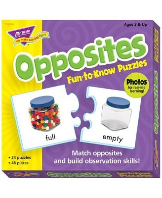 Opposites 48 Piece Puzzle Set, 3" x 6"