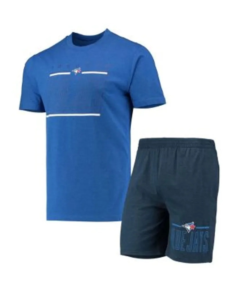 Men's Concepts Sport Navy/Orange Detroit Tigers Meter T-Shirt and Shorts Sleep Set Size: Large