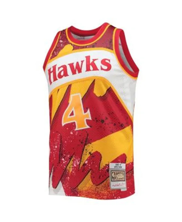 Men's Mitchell & Ness Stacey Augmon Red Atlanta Hawks Hardwood