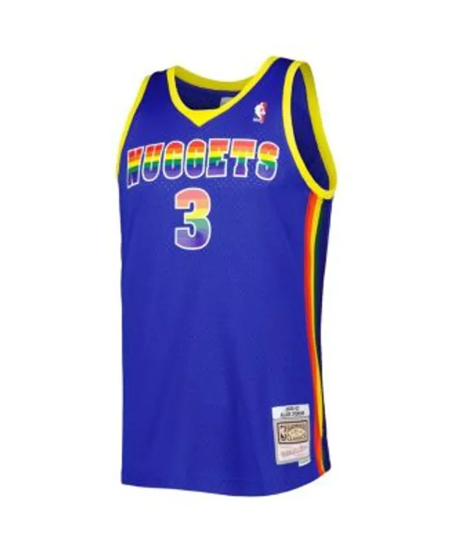 Men's Denver Nuggets Dikembe Mutombo Mitchell & Ness White 1991-92 Hardwood  Classics Reload 3.0 Swingman Jersey