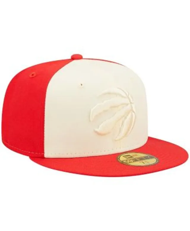 Men's New Era Cream Toronto Raptors Color Pack 59FIFTY Fitted Hat