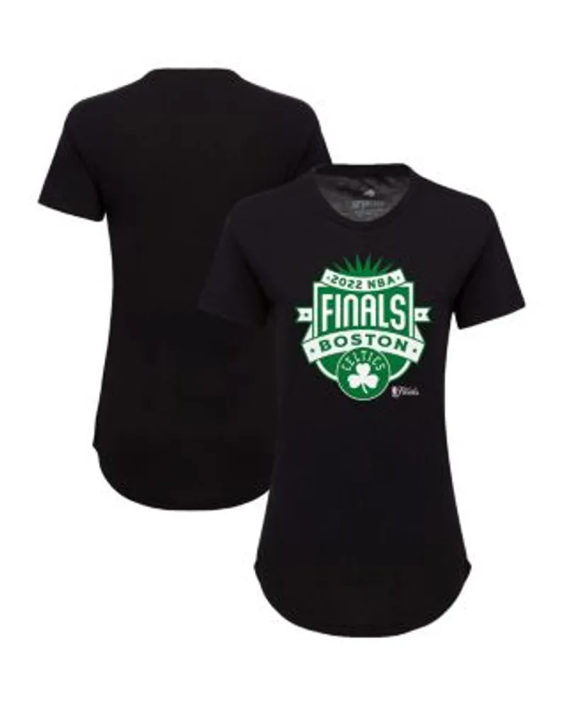 Women's Black Boston Celtics Own It Ombre Long Sleeve Tunic T-Shirt