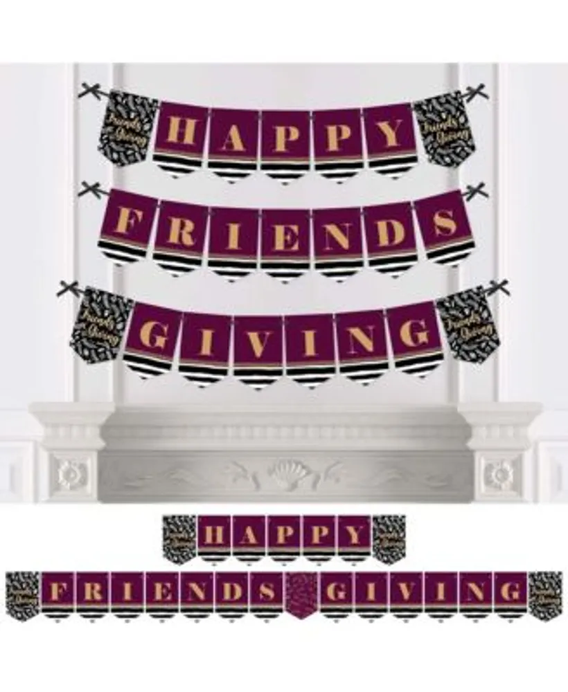 Happy Friendsgiving Decorations Happy Friendsgiving Banner