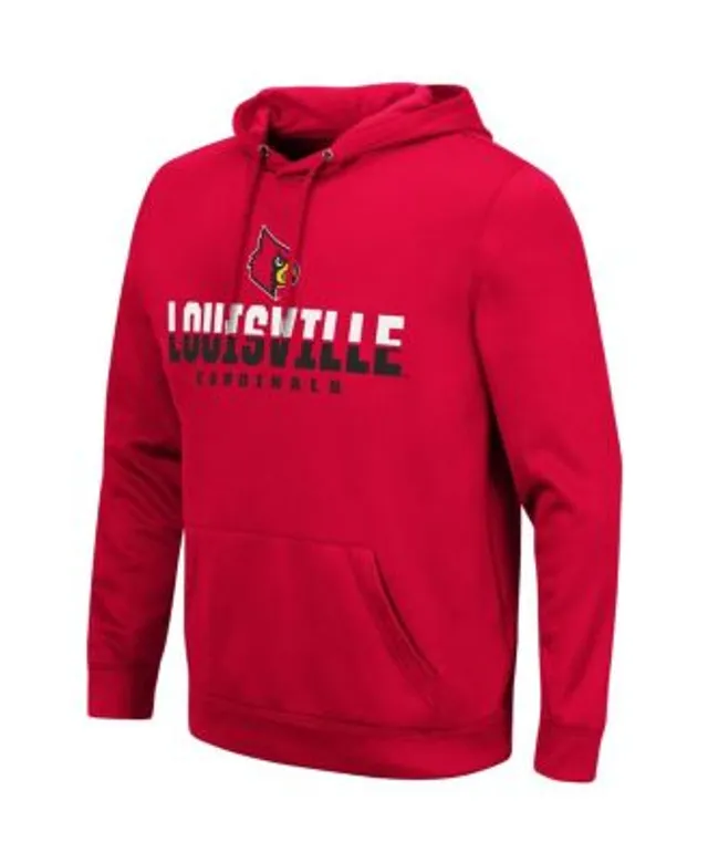 Men's Adidas Red Louisville Cardinals Sideline Fashion Pullover Hoodie Size: Medium
