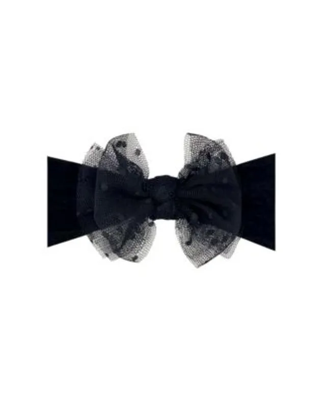 Baby Bling Bows Tulle Fab Skinny: Black/White