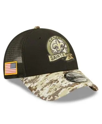 Youth New Era Black/Camo Dallas Cowboys 2022 Salute to Service 9FORTY Snapback Trucker Hat