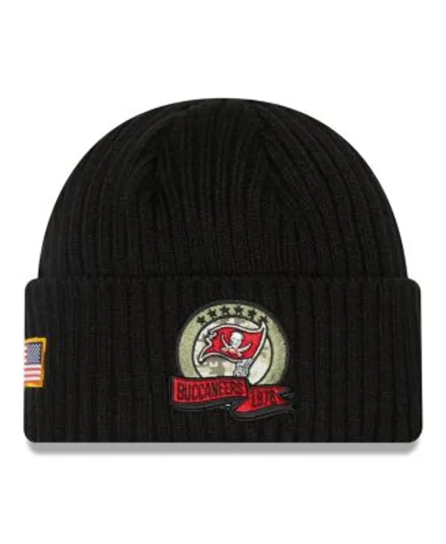 New Era Black Tampa Bay Buccaneers 2022 Salute to Service Knit Hat