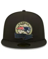 New Era Men's Black New England Patriots 2022 Salute To Service 59FIFTY  Fitted Hat