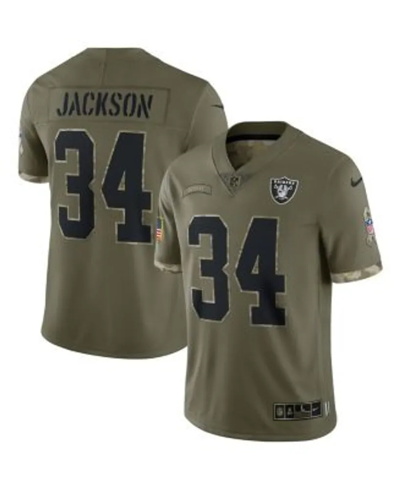 Nike Men's Bo Jackson Olive Las Vegas Raiders 2022 Salute To