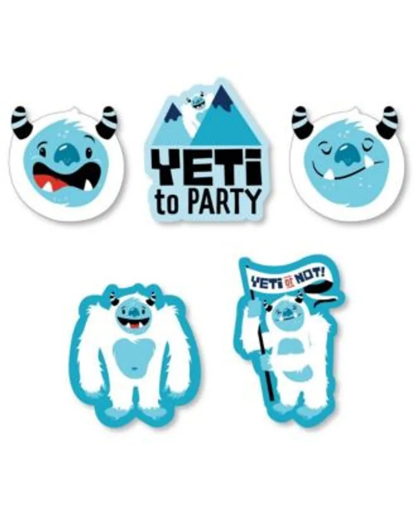Big Dot Of Happiness Yeti To Party - Paper Straw Decor