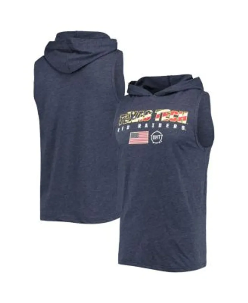 Colosseum Men's Heathered Navy Texas Tech Red Raiders OHT Military-inspired  Appreciation Americana Hoodie Sleeveless T-shirt