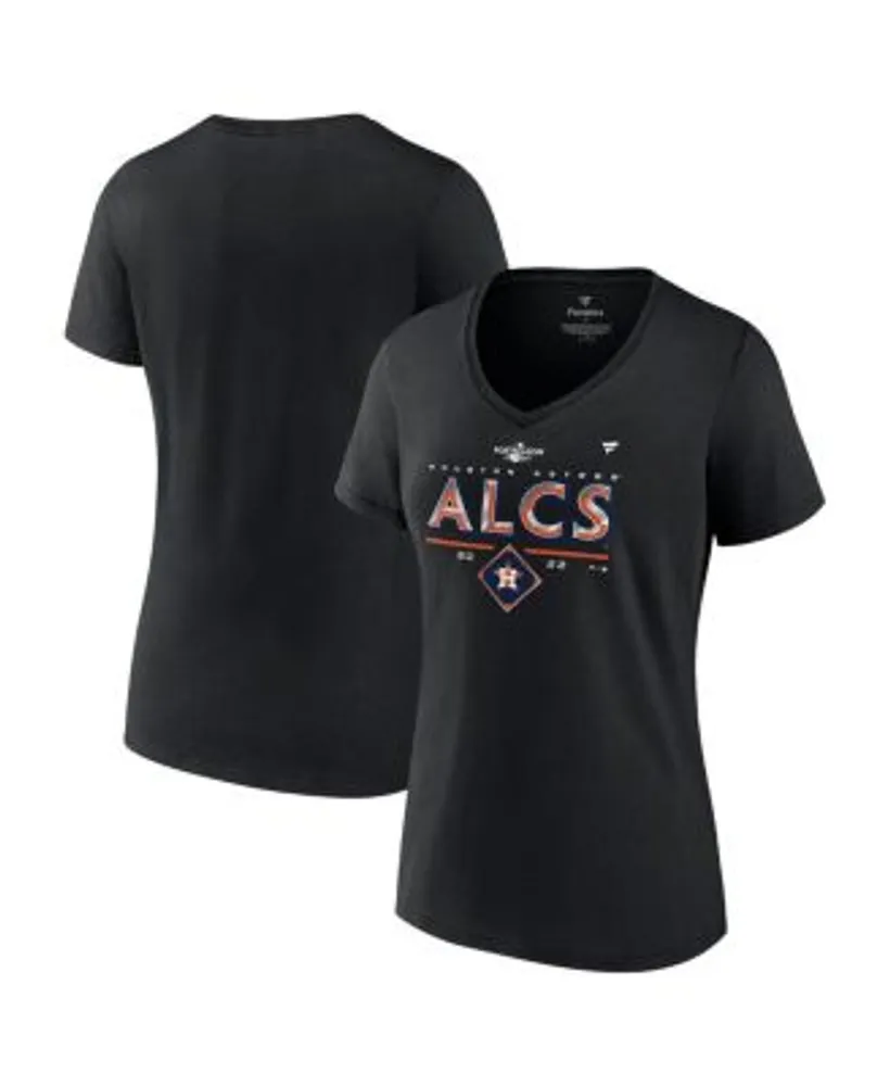 Fanatics Women's Branded Black Houston Astros 2022 Division Series Winner  Locker Room V-neck T-shirt