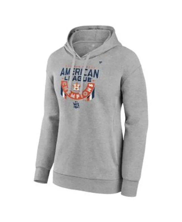 Men's Fanatics Branded Heather Gray Houston Astros 2022 American League Champions Locker Room Pullover Hoodie Size: Small